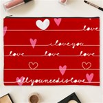 Red Love You Cosmetic Bag (XXXL)