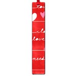 Red Love You Large Book Mark