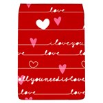 Red Love You Removable Flap Cover (L)