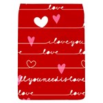 Red Love You Removable Flap Cover (S)