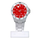 Red Love You Plastic Nurses Watch