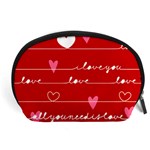 Red Love You Accessory Pouch (Large)