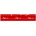 Red Love You Large Flano Scarf 