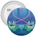 valentines day frog lovers 3  Button