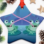 valentines day frog lovers Ornament (Star)