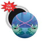 valentines day frog lovers 2.25  Magnet (100 pack) 