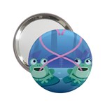 valentines day frog lovers 2.25  Handbag Mirror