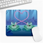 valentines day frog lovers Large Mousepad