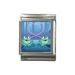 valentines day frog lovers Italian Charm (13mm)