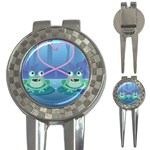 valentines day frog lovers 3-in-1 Golf Divot