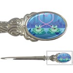 valentines day frog lovers Letter Opener