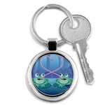 valentines day frog lovers Key Chain (Round)