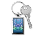 valentines day frog lovers Key Chain (Rectangle)