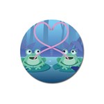 valentines day frog lovers Magnet 3  (Round)