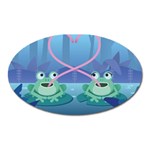 valentines day frog lovers Magnet (Oval)