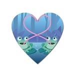 valentines day frog lovers Magnet (Heart)