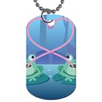 valentines day frog lovers Dog Tag (One Side)