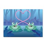 valentines day frog lovers Sticker A4 (10 pack)