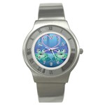 valentines day frog lovers Stainless Steel Watch