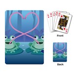 valentines day frog lovers Playing Cards Single Design