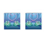 valentines day frog lovers Cufflinks (Square)