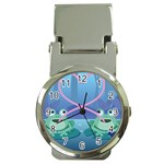 valentines day frog lovers Money Clip Watch