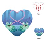 valentines day frog lovers Playing Cards (Heart)