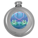 valentines day frog lovers Hip Flask (5 oz)