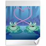 valentines day frog lovers Canvas 12  x 16 