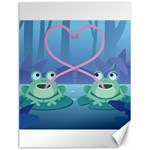 valentines day frog lovers Canvas 18  x 24 