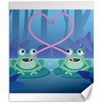 valentines day frog lovers Canvas 20  x 24 