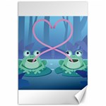 valentines day frog lovers Canvas 20  x 30 