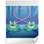 valentines day frog lovers Canvas 36  x 48 