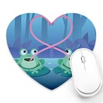 valentines day frog lovers Heart Mousepad