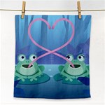 valentines day frog lovers Face Towel