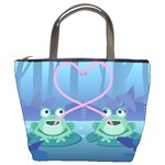 valentines day frog lovers Bucket Bag