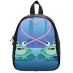 valentines day frog lovers School Bag (Small)