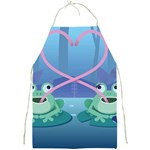 valentines day frog lovers Full Print Apron