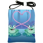 valentines day frog lovers Shoulder Sling Bag