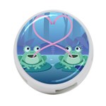 valentines day frog lovers 4-Port USB Hub (One Side)