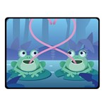 valentines day frog lovers Fleece Blanket (Small)