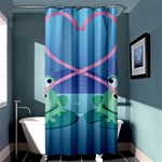 valentines day frog lovers Shower Curtain 36  x 72  (Stall)