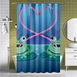 valentines day frog lovers Shower Curtain 48  x 72  (Small)