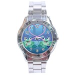 valentines day frog lovers Stainless Steel Analogue Watch