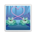 valentines day frog lovers Memory Card Reader (Square)