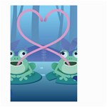 valentines day frog lovers Small Garden Flag (Two Sides)