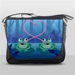 valentines day frog lovers Messenger Bag