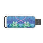 valentines day frog lovers Portable USB Flash (One Side)