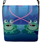 valentines day frog lovers Flap Closure Messenger Bag (S)