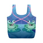 valentines day frog lovers Full Print Recycle Bag (M)